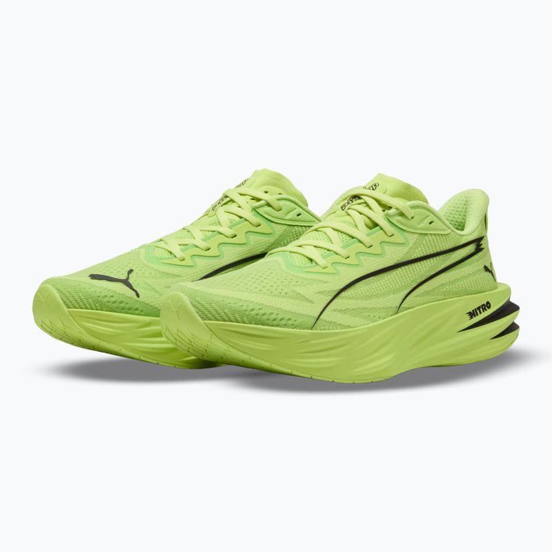 Încălțăminte de alergare pentru bărbați Puma Deviate Pure Nitro sunny lime/puma black 4
