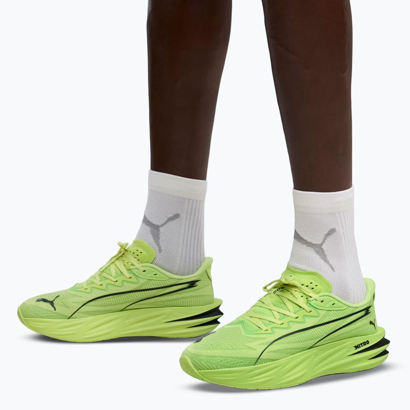 Încălțăminte de alergare pentru bărbați Puma Deviate Pure Nitro sunny lime/puma black 6
