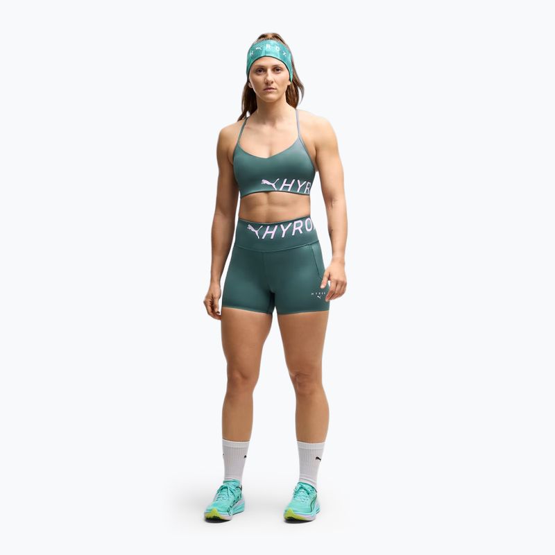 Sutien sport PUMA x HYROX Strappy Pwrmode herb garden 2