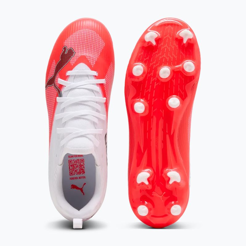 Încălțăminte de fotbal pentru copii PUMA Ultra 7 Match FG/AG Jr ultra red/puma black/puma white 5