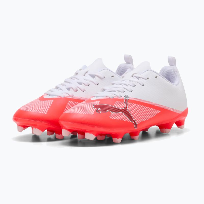 Încălțăminte de fotbal pentru copii Puma Ultra 7 Play FG/AG Jr Ultra Red/Puma Black/Puma White 3