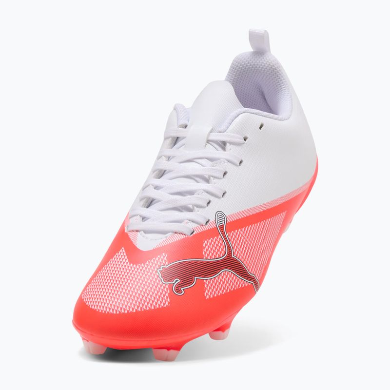 Încălțăminte de fotbal pentru copii Puma Ultra 7 Play FG/AG Jr Ultra Red/Puma Black/Puma White 4
