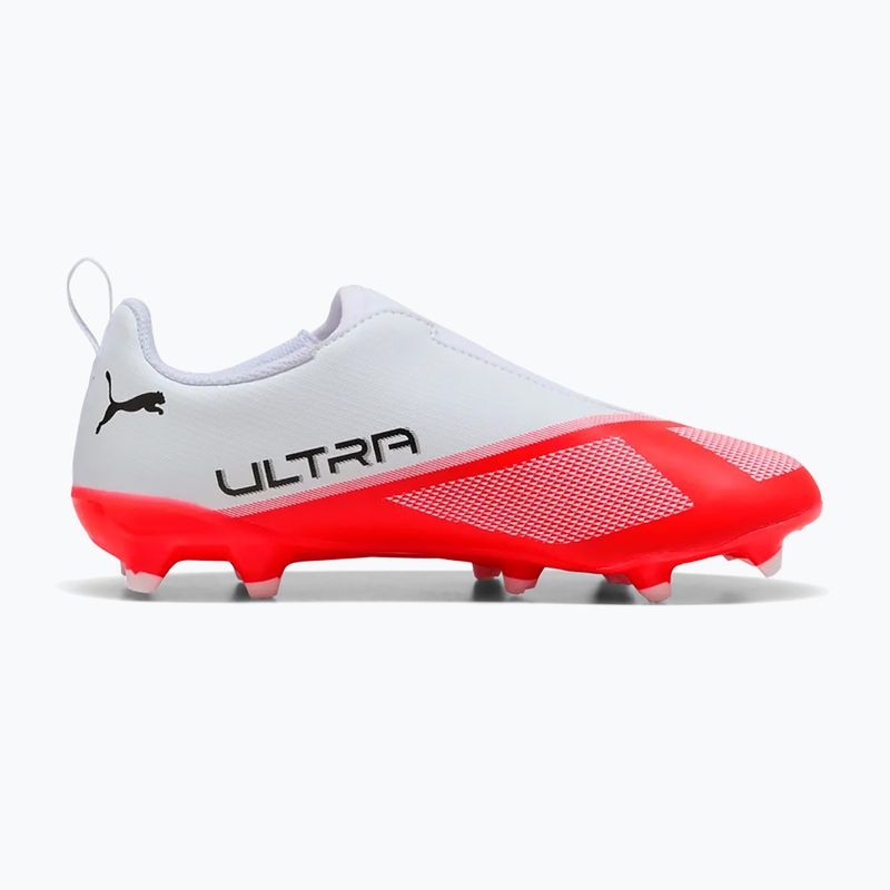 Încălțăminte de fotbal pentru copii Puma Ultra 7 Play LL FG/AG Jr Ultra Red/Puma Black/Puma White 2