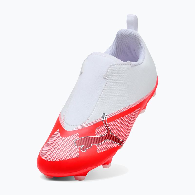 Încălțăminte de fotbal pentru copii Puma Ultra 7 Play LL FG/AG Jr Ultra Red/Puma Black/Puma White 4