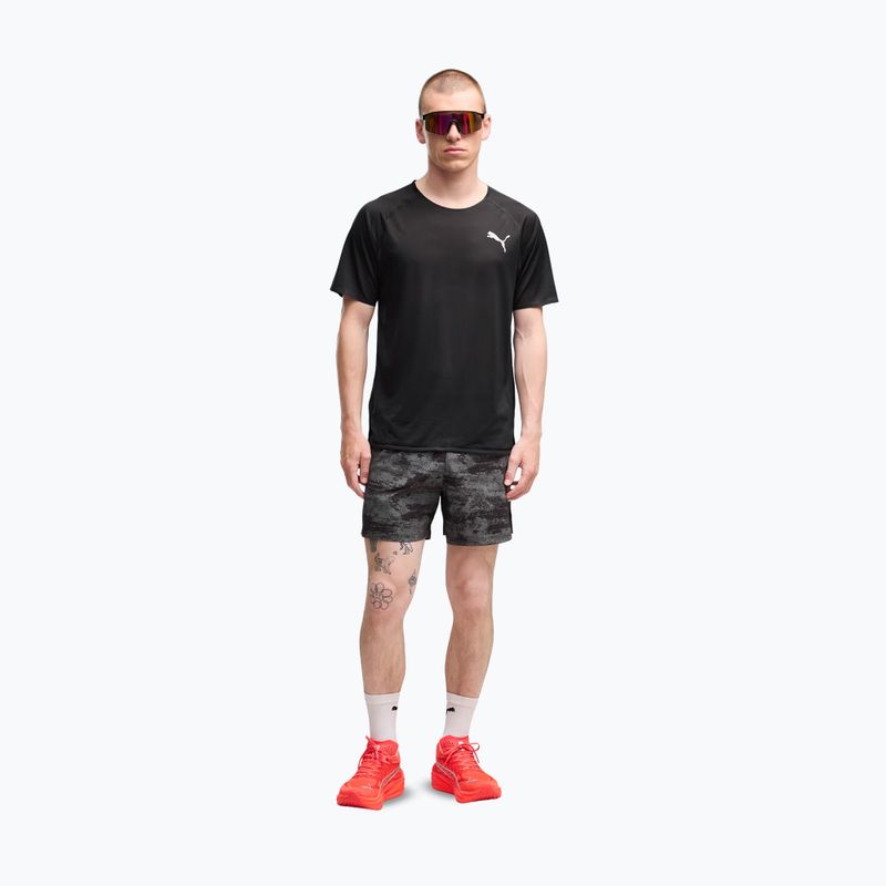 Pantaloni scurți de alergare pentru bărbați PUMA Dreamrun 5" Brightstride AOP puma black 2