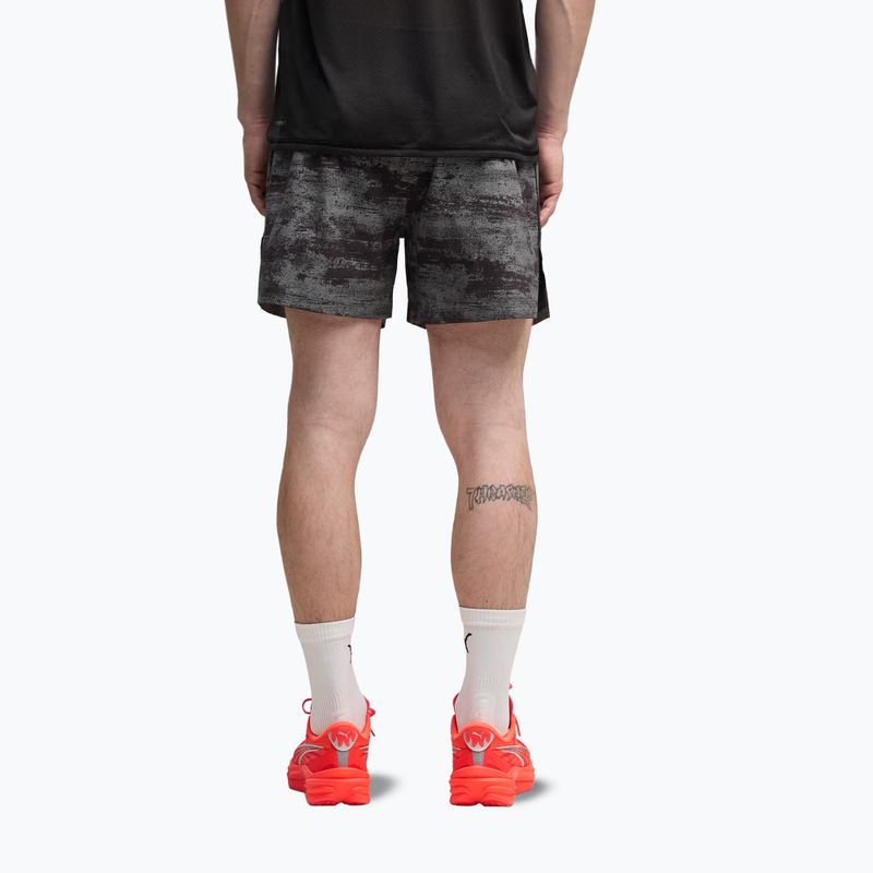Pantaloni scurți de alergare pentru bărbați PUMA Dreamrun 5" Brightstride AOP puma black 3