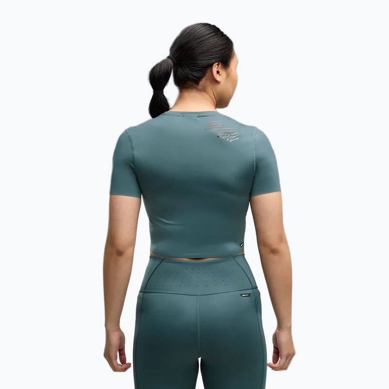 Tricou de antrenament damă PUMA x HYROX Pwrmode Crop herb garden 3