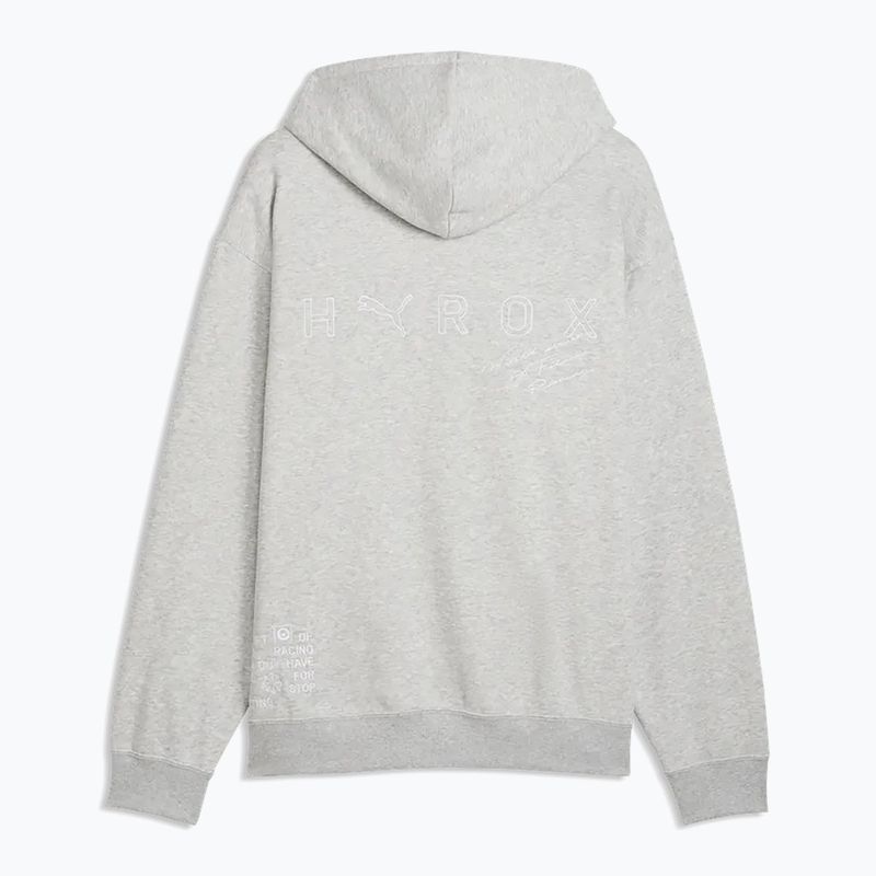 Hanorac bărbați PUMA x HYROX Heavyweight Hoodie gri deschis 5