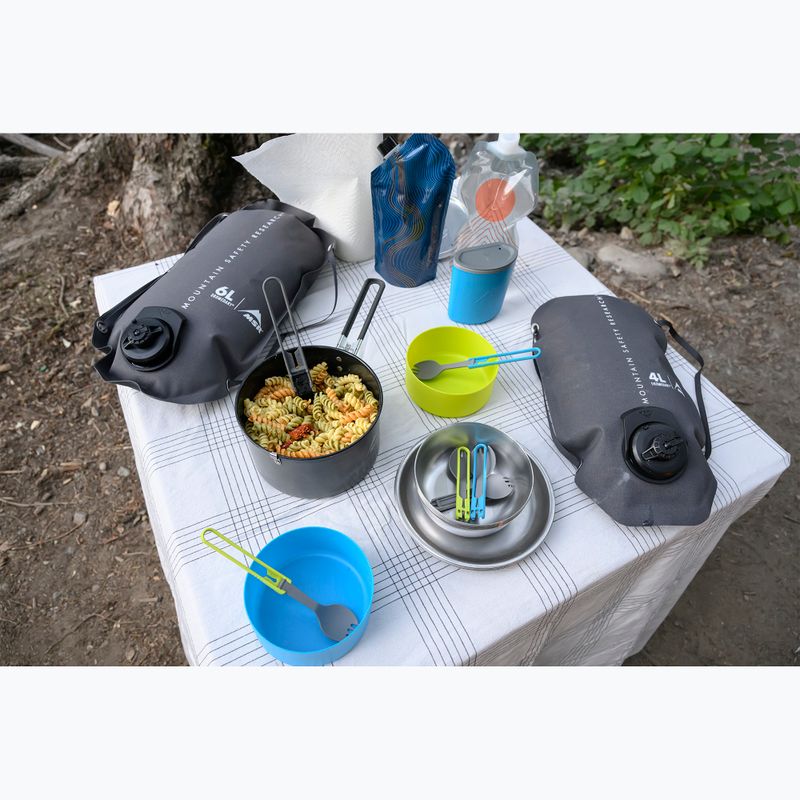MSR Folding Utensils Spork 4 roșu / gri / albastru / verde set de tacâmuri 4