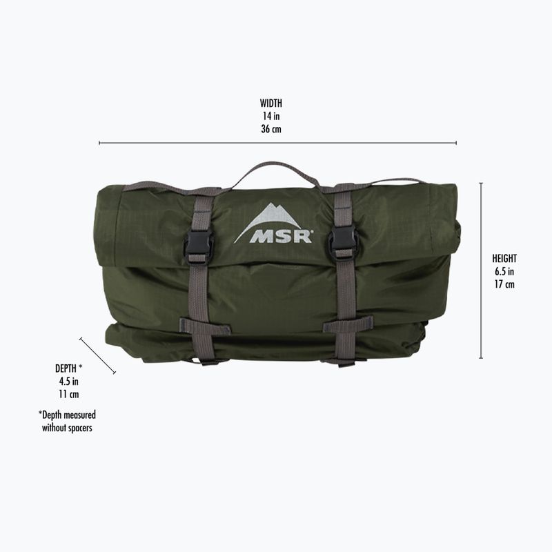 MSR Hubba Hubba Bikepack 1 persoană cort de trekking verde 15