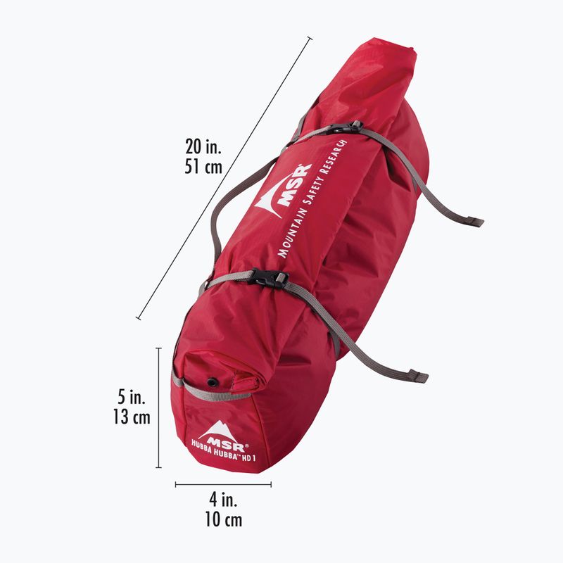 Cort de trekking 1-persoană MSR Hubba Hubba HD 1P Tent green 12