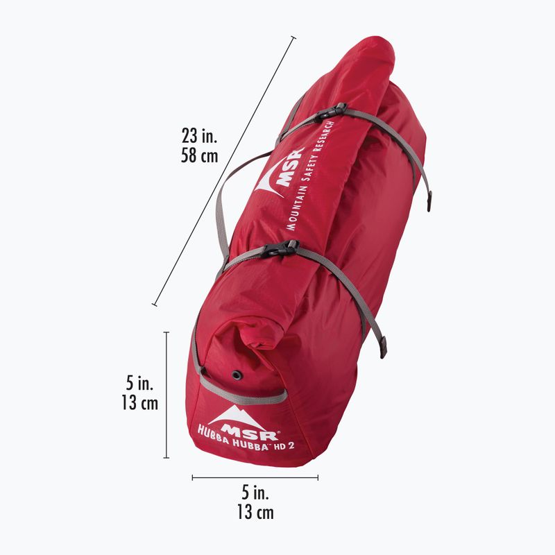 Cort de trekking 2-persoane MSR Hubba Hubba HD 2P Tent green 12