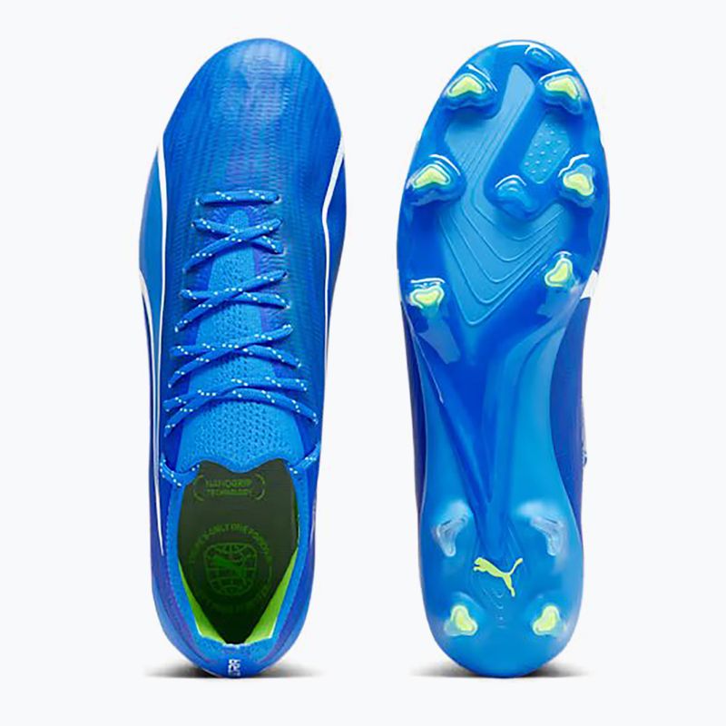 PUMA Ultra Ultimate FG/AG ghete de fotbal pentru bărbați ultra blue/puma white/pro green 9