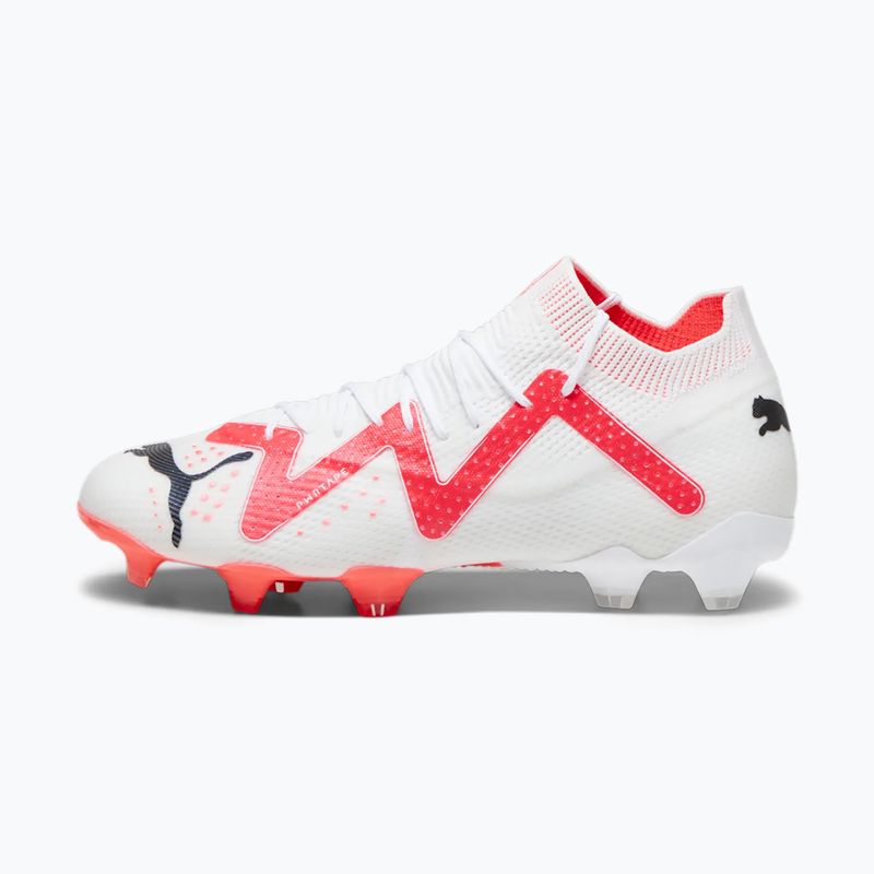 PUMA Ultimate FG/AG ghete de fotbal pentru bărbați puma alb/puma negru/fire orchid 11