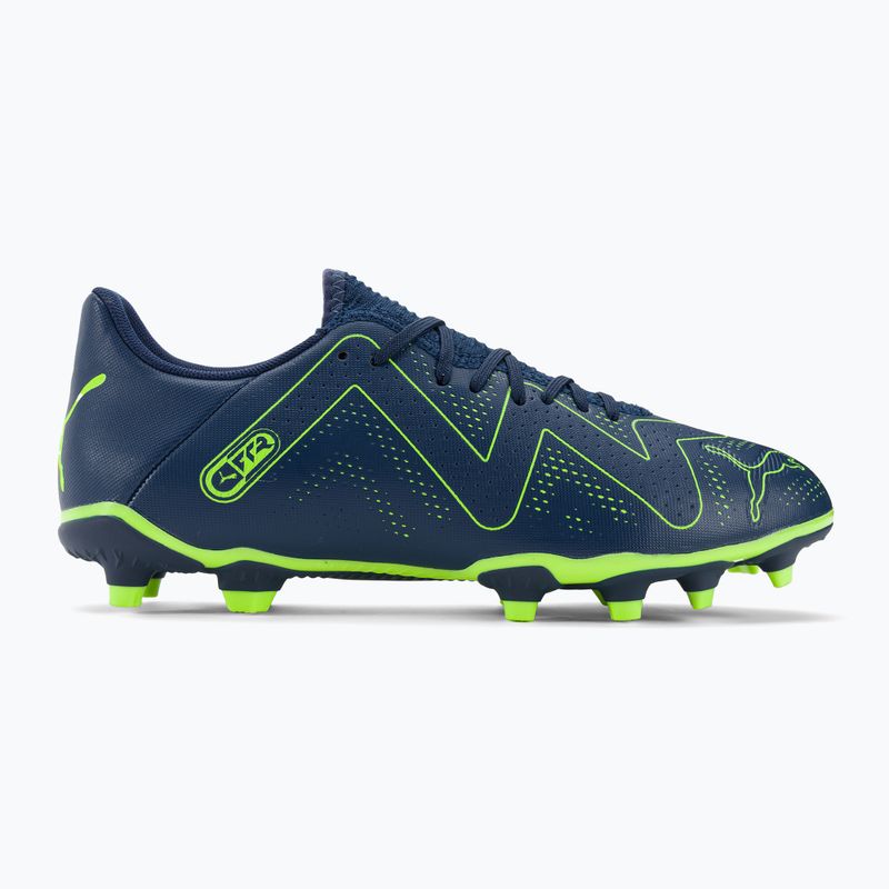 PUMA Future Play FG/AG ghete de fotbal pentru bărbați albastru persan/pro verde 2