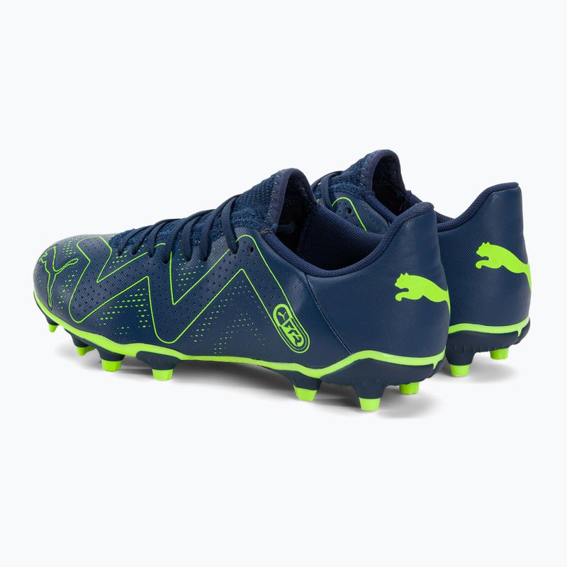 PUMA Future Play FG/AG ghete de fotbal pentru bărbați albastru persan/pro verde