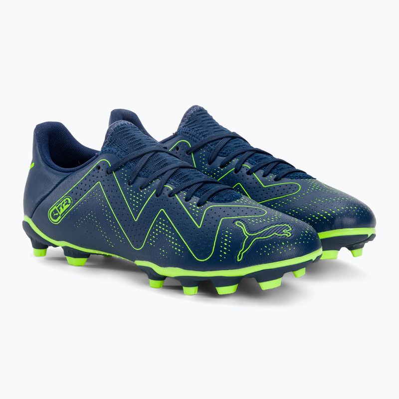 PUMA Future Play FG/AG ghete de fotbal pentru bărbați albastru persan/pro verde