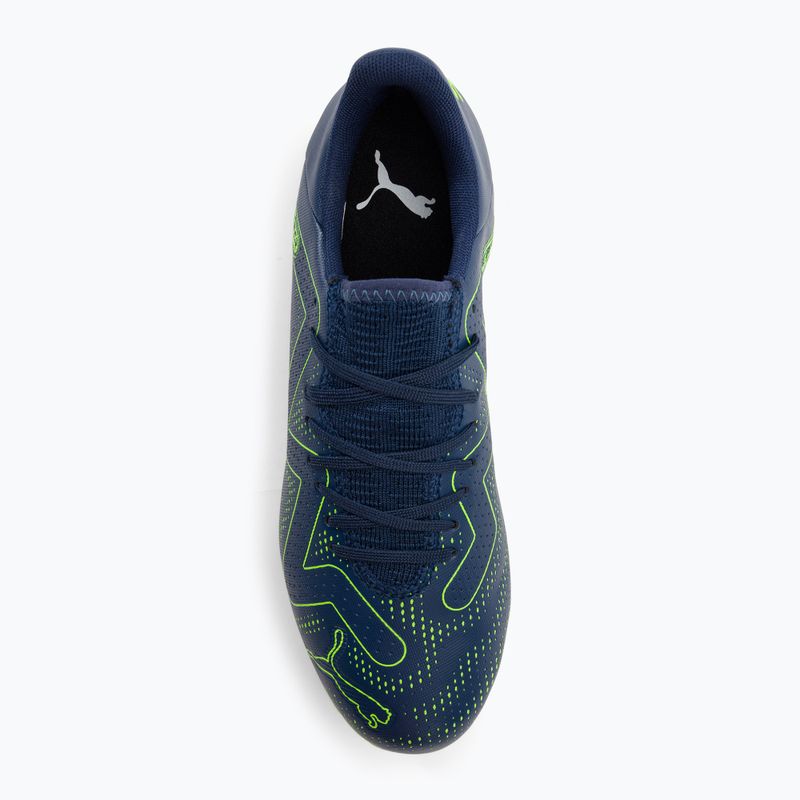 PUMA Future Play FG/AG ghete de fotbal pentru bărbați albastru persan/pro verde