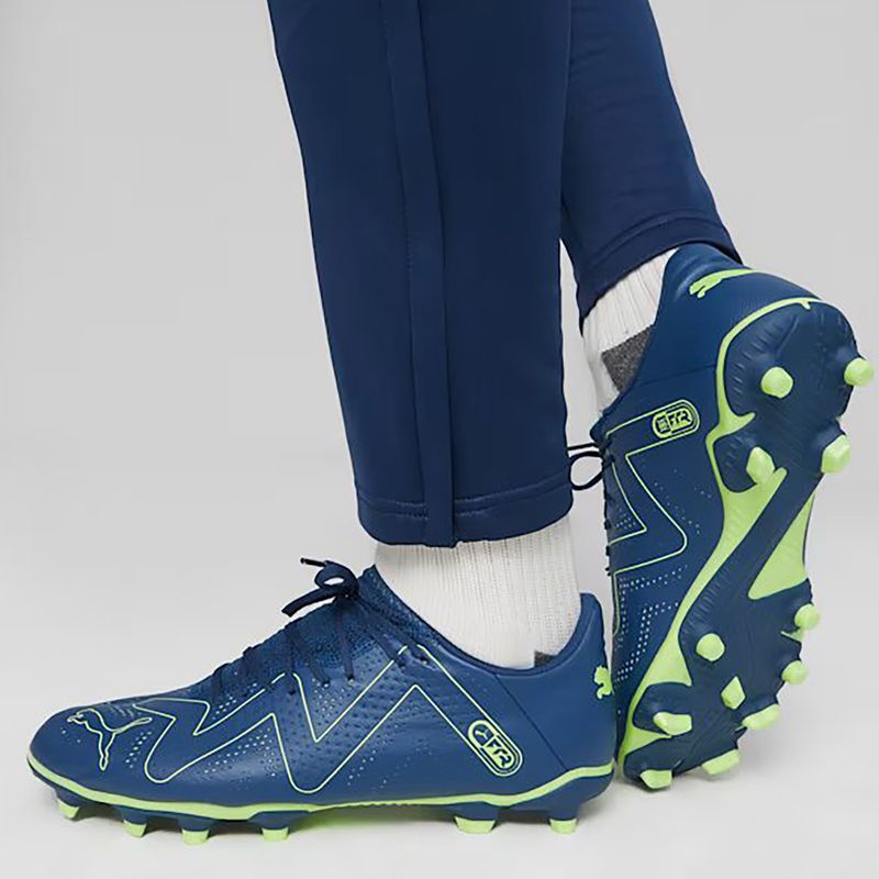 PUMA Future Play FG/AG ghete de fotbal pentru bărbați albastru persan/pro verde
