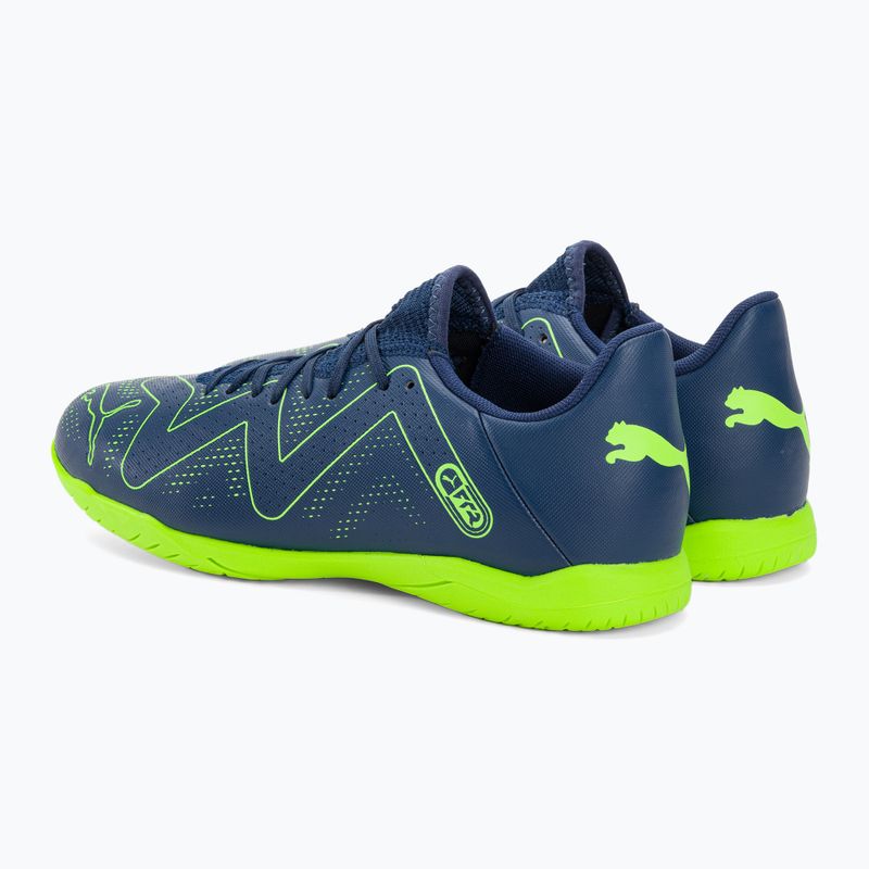 PUMA Future Play It ghete de fotbal pentru bărbați albastru persan/pro verde