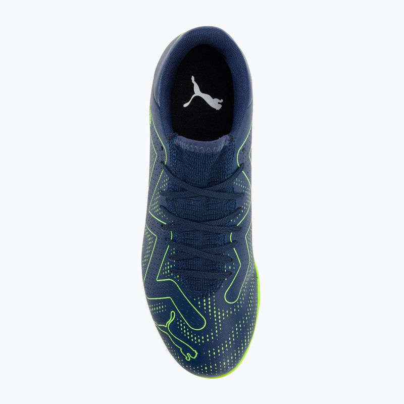 PUMA Future Play It ghete de fotbal pentru bărbați albastru persan/pro verde