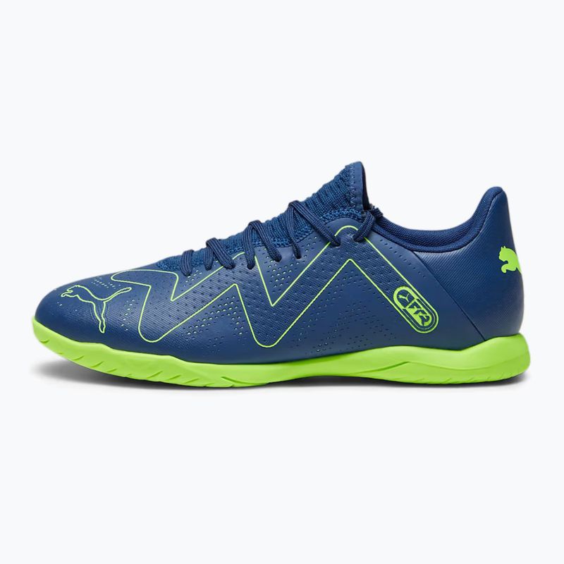 PUMA Future Play It ghete de fotbal pentru bărbați albastru persan/pro verde
