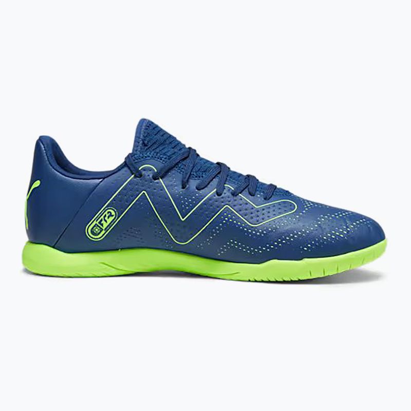 PUMA Future Play It ghete de fotbal pentru bărbați albastru persan/pro verde