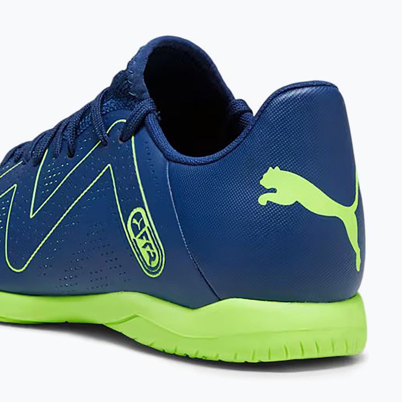 PUMA Future Play It ghete de fotbal pentru bărbați albastru persan/pro verde