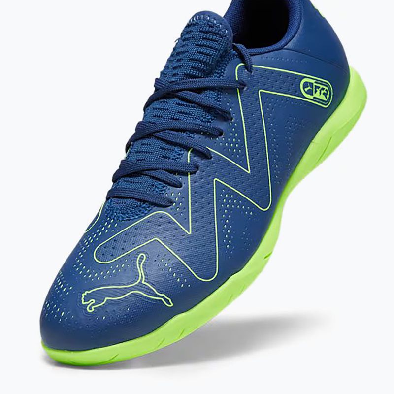 PUMA Future Play It ghete de fotbal pentru bărbați albastru persan/pro verde