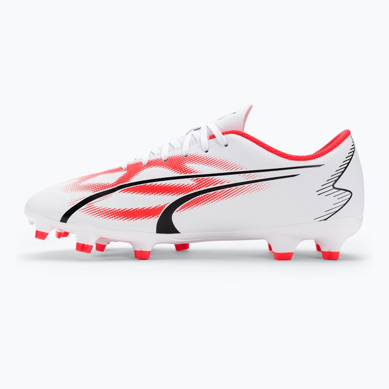 Cizme de fotbal pentru bărbați PUMA Ultra Play FG/AG puma alb/puma negru/fire orchid 10