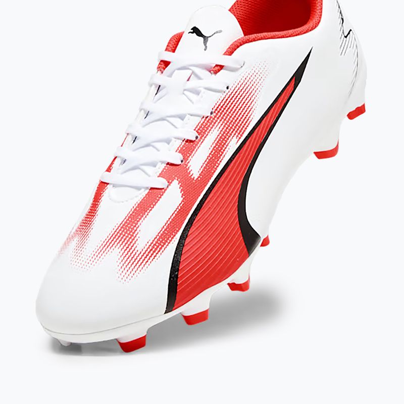 Cizme de fotbal pentru bărbați PUMA Ultra Play FG/AG puma alb/puma negru/fire orchid 14