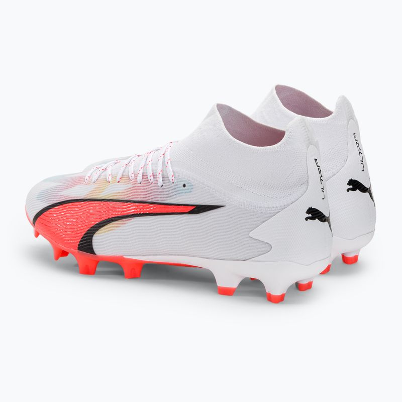 Cizme de fotbal pentru bărbați PUMA Ultra Pro FG/AG puma alb/puma negru/fire orchid 3