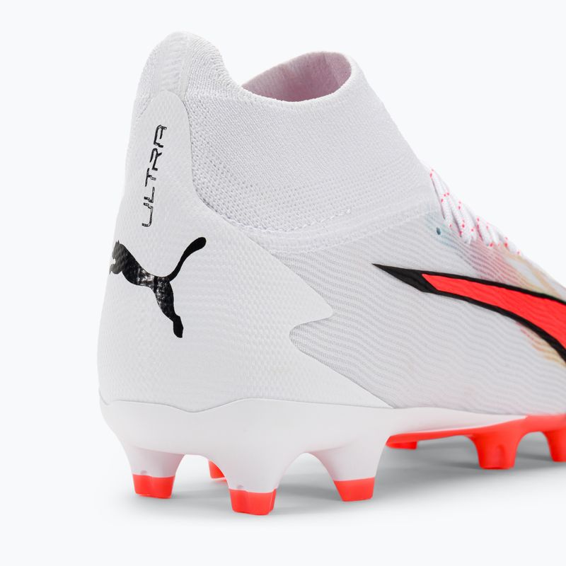 Cizme de fotbal pentru bărbați PUMA Ultra Pro FG/AG puma alb/puma negru/fire orchid 9