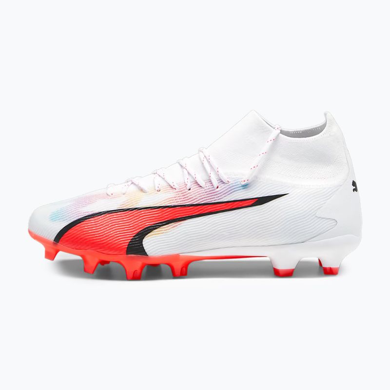 Cizme de fotbal pentru bărbați PUMA Ultra Pro FG/AG puma alb/puma negru/fire orchid 11