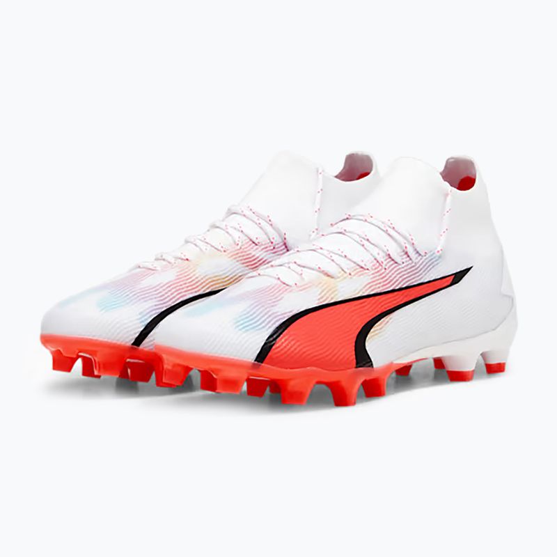 Cizme de fotbal pentru bărbați PUMA Ultra Pro FG/AG puma alb/puma negru/fire orchid 12