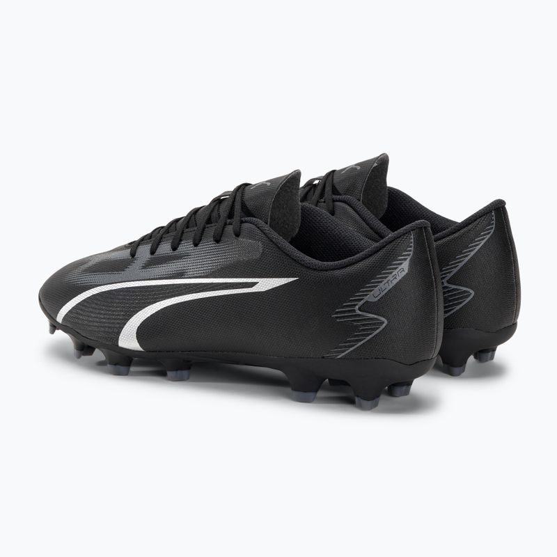 Cizme de fotbal pentru bărbați PUMA Ultra Play FG/AG puma negru/asfalt