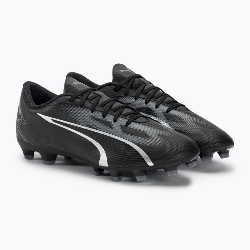 Cizme de fotbal pentru bărbați PUMA Ultra Play FG/AG puma negru/asfalt