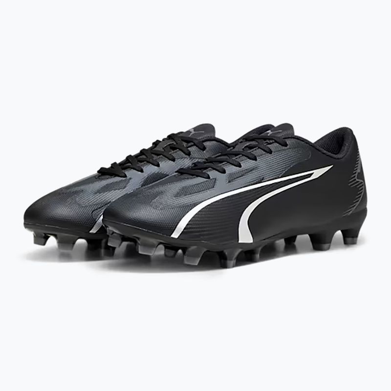 Cizme de fotbal pentru bărbați PUMA Ultra Play FG/AG puma negru/asfalt