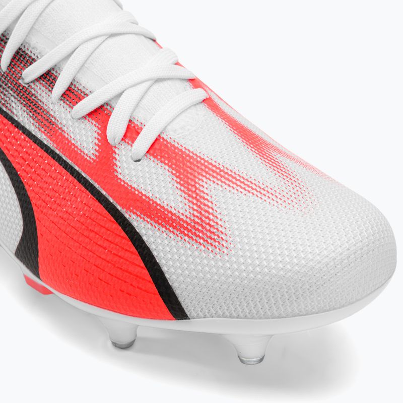 Cizme de fotbal PUMA Ultra Match MXSG pentru bărbați puma alb/puma negru/fire orchid 7