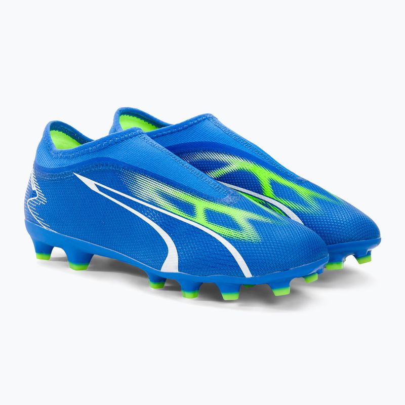 PUMA Ultra Match Ll FG/AG Jr ghete de fotbal pentru copii ultra blue/puma white/pro green 4