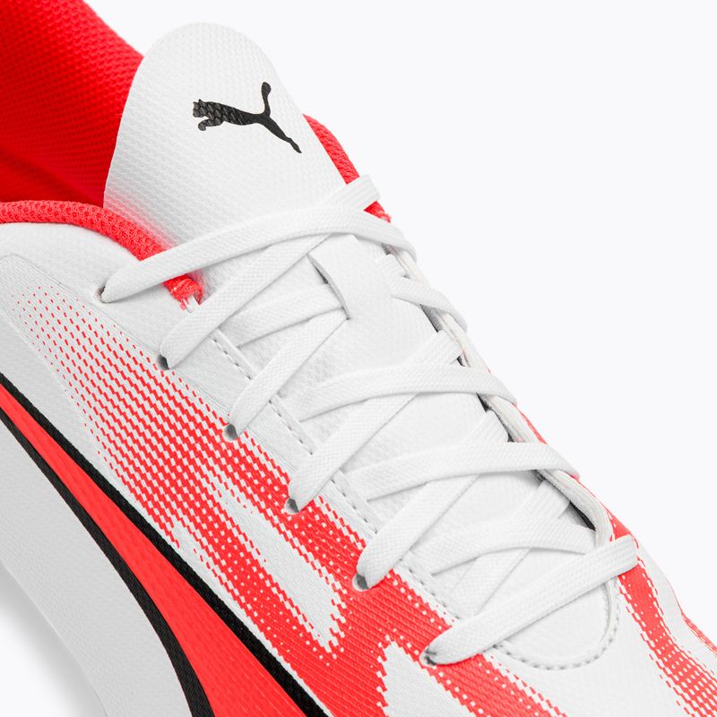 Cizme de fotbal PUMA Ultra Play MXSG pentru bărbați puma alb/puma negru/fire orchid