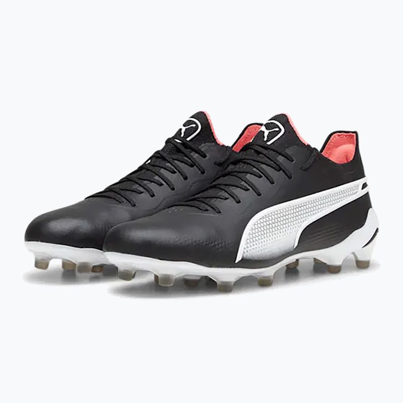 Ghete de fotbal pentru bărbați PUMA King Ultimate FG/AG puma negru/puma alb 13