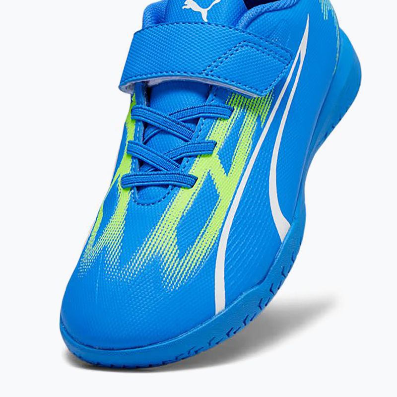 PUMA Ultra Play IT V Jr ghete de fotbal pentru copii ultra blue/puma white/pro green 12