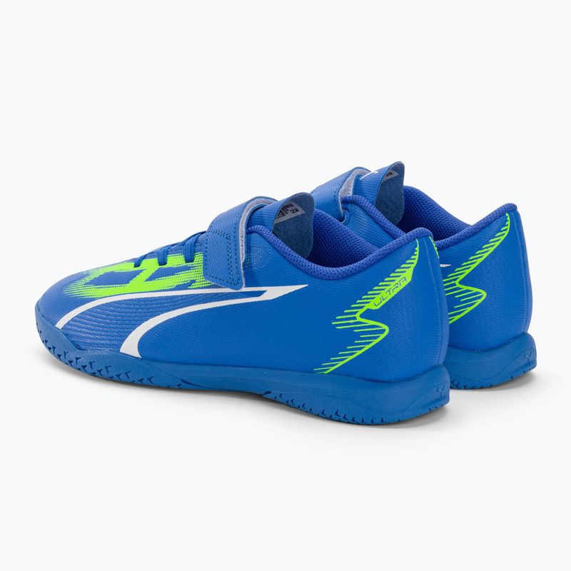 PUMA Ultra Play IT V Jr ghete de fotbal pentru copii ultra blue/puma white/pro green 3