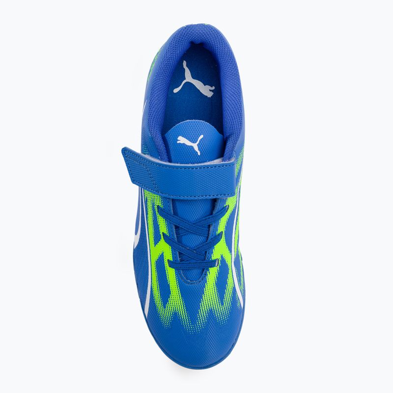 PUMA Ultra Play IT V Jr ghete de fotbal pentru copii ultra blue/puma white/pro green 6