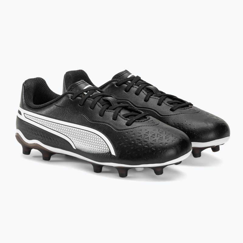 PUMA King Match FG/AG Jr ghete de fotbal pentru copii puma negru/puma alb 4