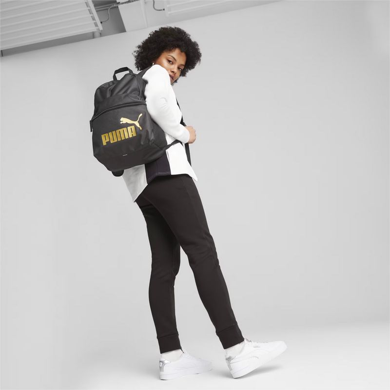 Rucsac PUMA Phase 22 l puma black/golden logo 4