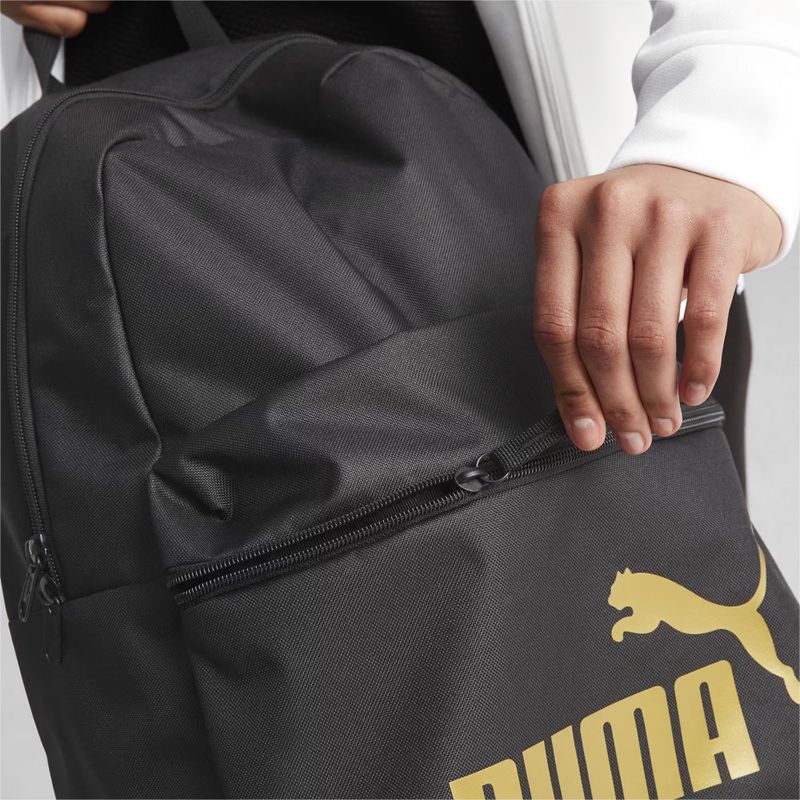 Rucsac PUMA Phase 22 l puma black/golden logo 5