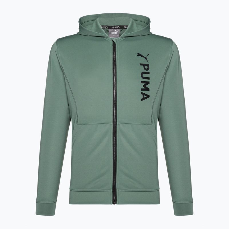 Hanorac de antrenament pentru bărbați PUMA Fit Double Knit eucaliptus