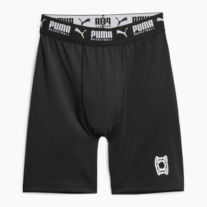 Pantaloni scurți de baschet pentru bărbați PUMA Hoops Team Baselayer puma black